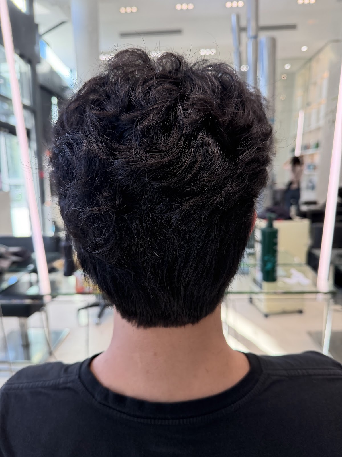 Straightened hair result at Russ's Salon